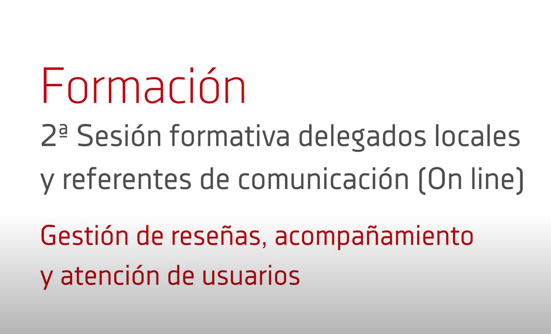 Gestión de reseña, acompañamiento, atención usuarios