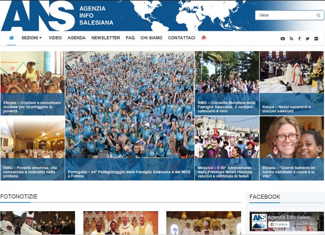 El sitio Web de ANS: compartir las cosas buenas que los salesianos hacen en el mundo