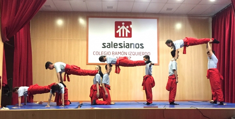 Salesianos Badajoz realiza la tradicional exhibición de Acrosport