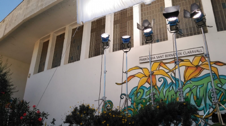 Fotonoticia: la parroquia salesiana de Ciutat Meridiana acoge un rodaje cinematográfico