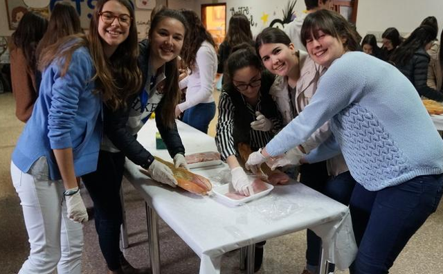 766 alumnos de Salesianos Burriana participan este año en el Almuerzo Solidario